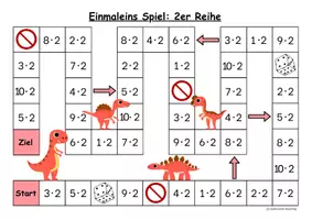 Vorschau - Stationenlernen - Einmaleins: 22 Bingo- und Würfelspiele - Seite 3