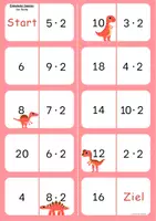 Vorschau - Stationenlernen - Einmaleins: 11 Dominos - Seite 2