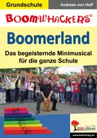 Vorschau - Arbeitsblätter - Boomerland - Mini-Musical Grundschule | Musik Grundschule Klasse 1-4 | Boomwhackers Klassenmusizieren Schulfest | Noten Vorlagen - Deckblatt