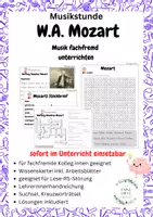 Vorschau - Stundenentwürfe - Musik fachfremd unterrichten: Mozart Paket - Seite 1