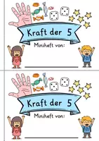 Vorschau - Arbeitsblätter - Miniheft Kraft der 5 - Mathe Klasse 1 - Seite 1