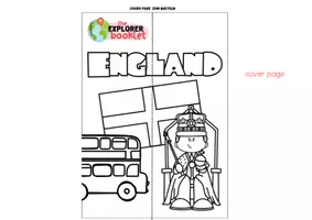 Vorschau - Mal- und Bastelvorlagen - England Landeskunde: Explorer Booklet, Mini Lapbook - Seite 1