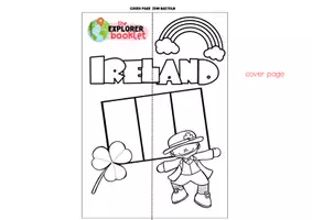 Vorschau - Mal- und Bastelvorlagen - Landeskunde Ireland (Irland): Explorer Booklet, Mini Lapbook - Seite 1