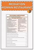 Vorschau - Arbeitsblätter - Mediation: The Roman Restaurant - Deckblatt