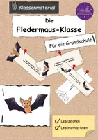 Vorschau - Lehrpläne/Lehrermaterial - Klassentier / Klassenmaskottchen Fledermaus Lesezeichen - Deckblatt