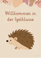 Vorschau - Mal- und Bastelvorlagen - Materialpaket Igelklasse - Deckblatt