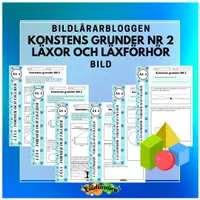 förhandsvisning - Läxor och läxförhör Konstens grunder NR 2 Former och figurer - försättsblad