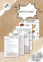 Vorschau - Arbeitsblätter - Create your own comic - My crazy adventure in London ! - Deckblatt