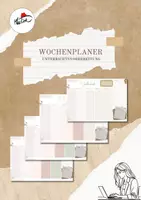 Vorschau - Anderer Materialtyp - Weekly Planer - Wochenplaner zur Unterrichtsplanung - Deckblatt