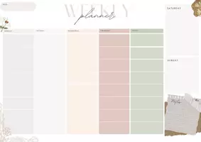 Vorschau - Anderer Materialtyp - Weekly Planer - Wochenplaner zur Unterrichtsplanung - Seite 1