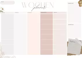 Vorschau - Anderer Materialtyp - Minimalistischer Wochenplaner zur Unterrichtsplanung - Seite 1