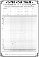 Vorschau - Arbeitsblätter - Winter Mathematik – Koordinatensystem Arbeitsblätter und Figuren zeichnen | 4-fach differenziert - Seite 2