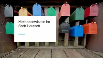 Vorschau - Präsentationen/Tafelbilder - Methodenwissen im Fach Deutsch: Operatorenübersicht | Anforderungsbereich 1 bis 3 - Deckblatt