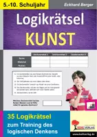 Vorschau - Spiele - Logikrätsel Kunst | Kunst Sekundarstufe I Klasse 5–10 | 35 Logicals, Kunstgeschichte, Malerei, Farben, Künstler, Meisterwerke, Differenzierung, Vertretungsstunden, Lösungen - Deckblatt