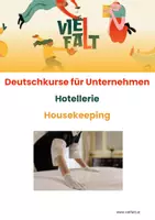 Vorschau - Arbeitsblätter - Firmenkurse-Hotellerie_Housekeeping (mit Audio) - Deckblatt