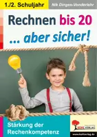 Vorschau - Arbeitsblätter - Rechnen bis 20 … aber sicher! – Stärkung der Rechenkompetenz | Mathematik Förderschule Grundschule Klasse 1–2 | Addition, Subtraktion, Zahlenstrahl, Förderbedarf, Memory, Lernpuzzle - Deckblatt