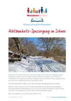 Vorschau - Anderer Materialtyp - Achtsamkeitsspaziergang im Schnee - Deckblatt