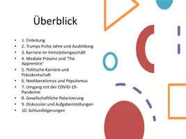 Vorschau - Präsentationen/Tafelbilder - Präsentation: Donald Trump - Biografie des ehemaligen US-Präsidenten - Seite 1