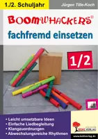 Vorschau - Text - Boomwhackers fachfremd einsetzen Klasse 1-2 | Rhythmus, Dreiklänge, Liedbegleitung, Klanggeschichten, Notation, Differenzierung | Musik Grundschule Vertretungsstunden - Deckblatt