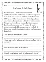 Aperçu - Feuilles d'exercices - Compréhension de lecture - Monuments du monde (10 textes) - Page 3