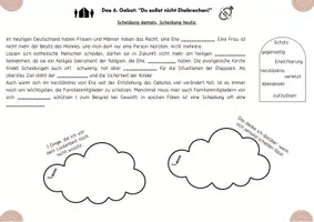 Vorschau - Arbeitsblätter - Die 10 Gebote: Das 6. Gebot ( Du sollst nicht Ehebrechen) - Seite 2
