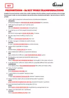 Aperçu - Feuilles d'exercices - PREPOSITIONS – 30 B2 Key Word Transformations - Page 3
