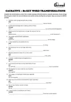 Aperçu - Feuilles d'exercices - CAUSATIVE – 30 B2 Key Word Transformations - Page 1