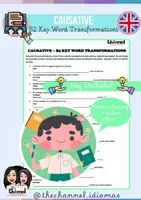 Aperçu - Feuilles d'exercices - CAUSATIVE – 30 B2 Key Word Transformations - Page de couverture
