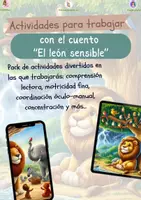 Vista previa - Hojas de trabajo - Cuaderno de actividades "Leopoldo, el león sensible" - Portada