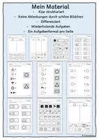 Vorschau - Arbeitsblätter - Geometrische Formen, Geometrie, Ebene Formen, Förderschule - Seite 1
