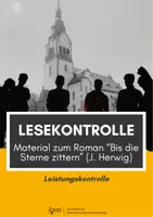 Vorschau - Test - LK zu "Bis die Sterne zittern" (J. Herwig) #Leistungskontrolle #Lesekontrolle - Deckblatt