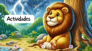 Vista previa - Hojas de trabajo - Cuaderno de actividades "Leopoldo, el león sensible" - página 1