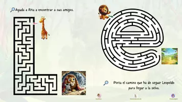Vista previa - Hojas de trabajo - Cuaderno de actividades "Leopoldo, el león sensible" - página 3