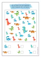 Vorschau - Arbeitsblätter - Konzentrationstraining/16 Arbeitsblätter Thema Dinosaurier - Seite 2
