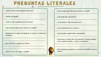 Vista previa - Hojas de trabajo - Preguntas de comprensión lectora - página 3
