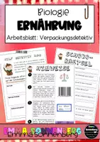 Vorschau - Arbeitsblätter - Ernährung: Detektiv Max untersucht die Schokoladenverpackung - Deckblatt