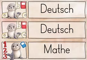Vorschau - Poster - BUNDLE: Robbenklasse/ Seehundklasse/ Klassentier Robbe/ Seehund - Classroom Management - Seite 1