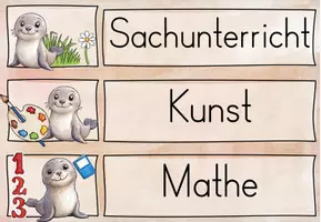 Vorschau - Poster - BUNDLE: Robbenklasse/ Seehundklasse/ Klassentier Robbe/ Seehund - Classroom Management - Seite 2