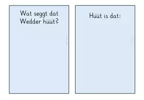 Vorschau - Bildkarten - Tagestransparenz zum Wetter + Geburtstagskalender Niederdeutsch - Seite 1