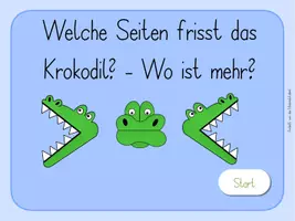 Vorschau - Stationenlernen - Interaktive PDF - Quiz - Mathe - größer/kleiner #rabattraketenzusalevester25 - Seite 1