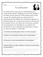 Aperçu - Feuilles d'exercices - Compréhension de lecture - Animaux en voie de disparition (10 textes) - Page 3