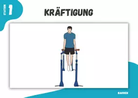 Vorschau - Stationenlernen - Turnen ⎮ Barren - Kräftigung am Barren (6 Stationskarten für den Sportunterricht) - Seite 2
