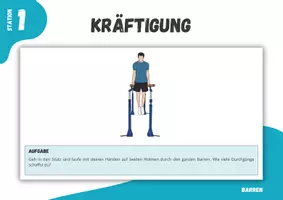 Vorschau - Stationenlernen - Turnen ⎮ Barren - Kräftigung am Barren (6 Stationskarten für den Sportunterricht) - Seite 3