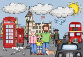 Vorschau - Präsentationen/Tafelbilder - Freies Schreiben/ Erzählen: (Sommer-) Urlaub in London (Kl. 1-4) - Seite 2