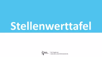 Vorschau - Präsentationen/Tafelbilder - Natürliche Zahlen ⎮ Die Stellenwerttafel (Power Point Präsentation 1) - Seite 2