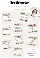 Vorschau - Spiele - Meine Sommerferien: Erzählkarten/ Erzählspiel (Kl.2-4) - Deckblatt