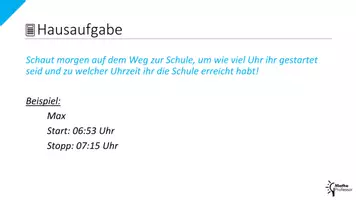 Vorschau - Präsentationen/Tafelbilder - Natürliche Zahlen ⎮ Zeitdauer (PowerPoint Präsentation 5) - Seite 3