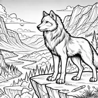 Vorschau - Mal- und Bastelvorlagen - Wolf Ausmalbilder (50 Malvorlagen) inkl. Stundenentwurf (PDF) - Seite 3