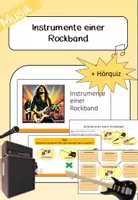 Vorschau - Arbeitsblätter - Rockmusik_Instrumente einer Rockband - Deckblatt