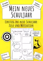 Vorschau - Arbeitsblätter - Schulstart: Mein neues Schuljahr (fachübergreifend) - Deckblatt